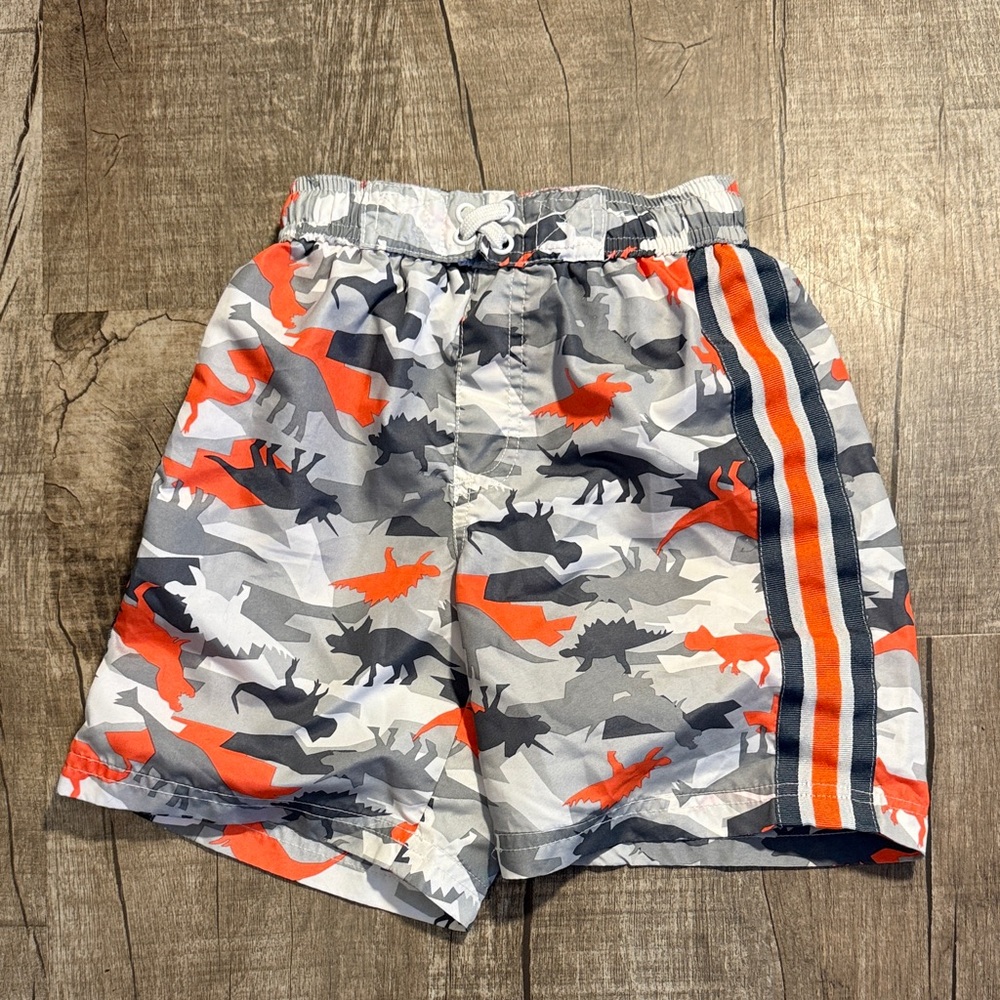5/$15 Dinosaur Print Kids Swim Trunks size 3T